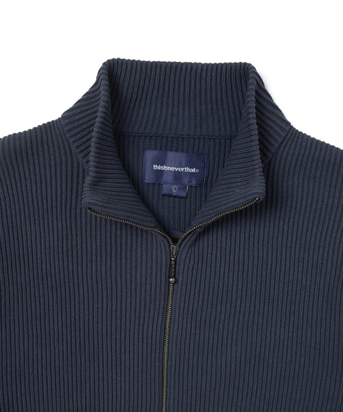 thisisneverthat カーディガン Washed Full Zip Cardigan メンズ