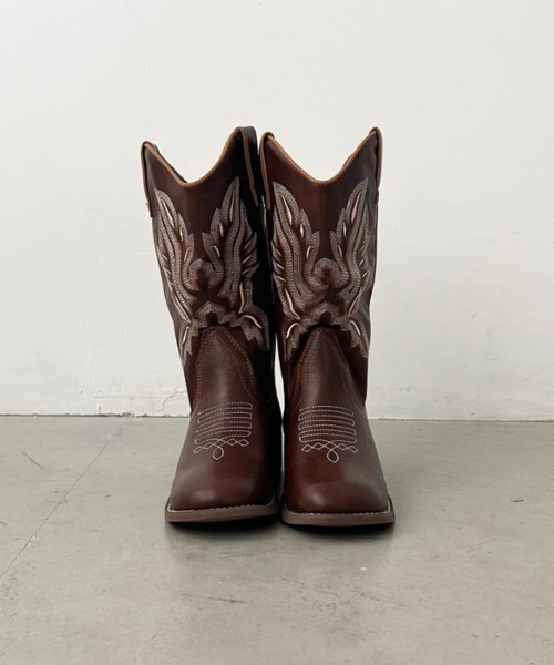 CLEA ブーツ ウエスタンロングブーツ レディース : ZOZOTOWN Yahoo!店