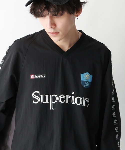 LOTTO（ロット） tシャツ 「LOTTO/ロット」ナイロン/Vネックスポーティ