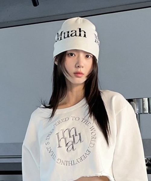 ニット帽 ニットキャップ A'GEM/9 × .kom 「muah muah/ムーア