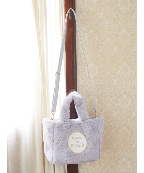 Maison de FLEUR（メゾンドフルール） トートバッグ EC限定 ファー2Way