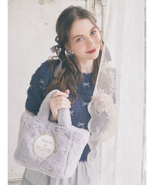 Maison de FLEUR（メゾンドフルール） トートバッグ EC限定 ファー2Way