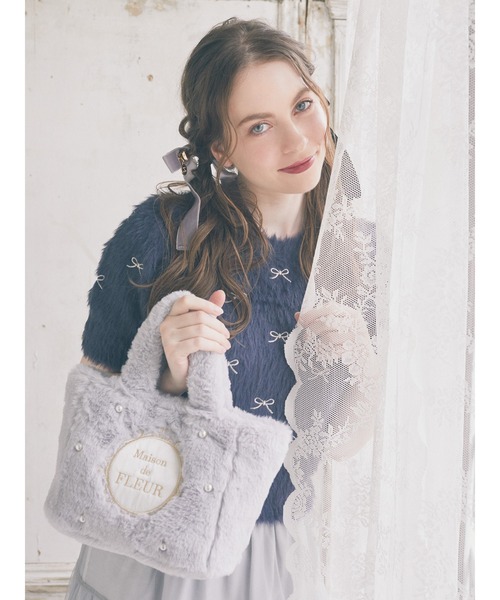 Maison de FLEUR（メゾンドフルール） トートバッグ EC限定 ファー2Way