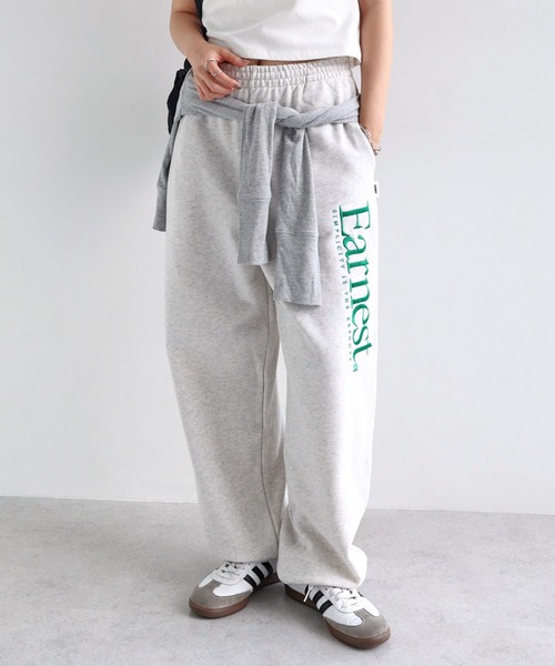 ANME スウェットパンツ ジャージ Earnestエンブロイダリー裏毛