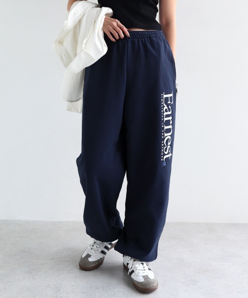 ANME スウェットパンツ ジャージ Earnestエンブロイダリー裏毛