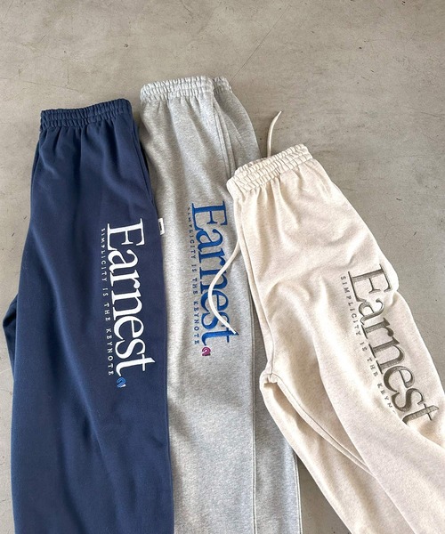 ANME スウェットパンツ ジャージ Earnestエンブロイダリー裏毛