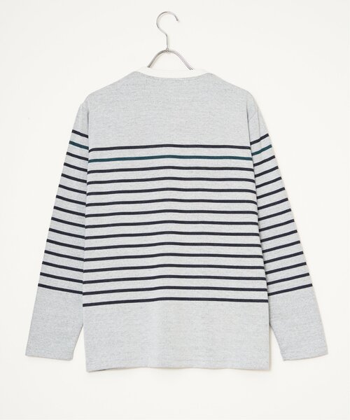 KAJA ボーダーロンT 展示会限定 KAJA ボーダーロンT 長袖Tシャツ OVY