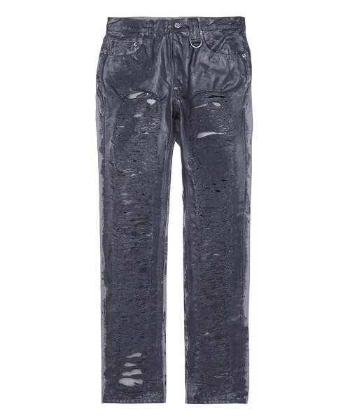 JOHN LAWRENCE SULLIVAN ジーンズ RIPPED ＆ PAINTED DENIM