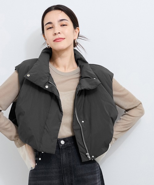 LE CERCLE par rope' ダウンベスト ベスト クロップドダウンベスト