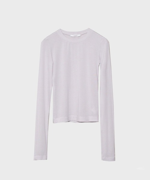 tシャツ 「CINOH/チノ」「STUDIOUS別注」TENCEL CASHMERE LONG SLEEVE KNIT/長袖ニット レディース CINOH tシャツ 「CINOH/チノ」「STUDIOUS別注」TENCEL CASHMERE