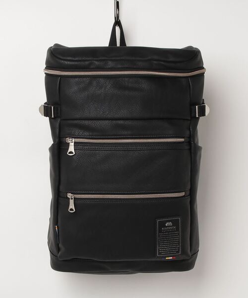 MADDEN EQUIPMENT デイバック リュック PUレザー スクエアバックパック 