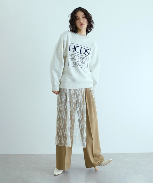 本格派ま！ ADAM レディース レースコンビロンT tシャツ ROPE' ET トップス