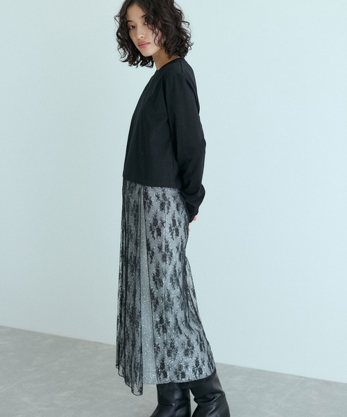 ADAM ET ROPÉ FEMME レースコンビロンT 完売品 美品】ADAM ET ROPÉ FEMME レースコンビロンT 完売品 - メルカリ