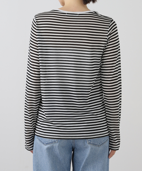 tシャツ 「追加2」シアークルーネックロングTシャツ レディース JOURNAL STANDARD｜《追加2》クルーネックシアーロングTシャツ