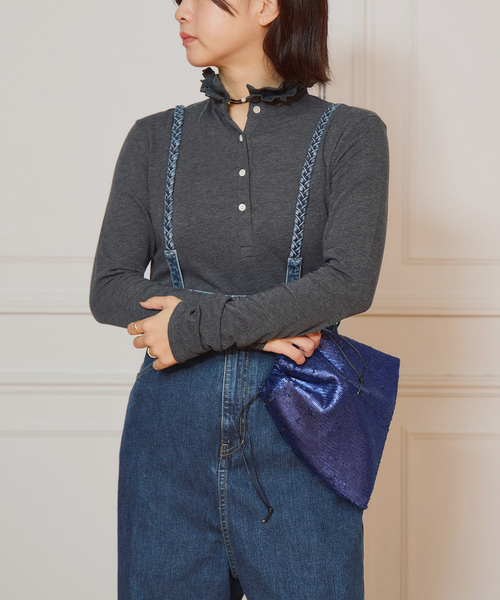 IENA LA BOUCLE（イエナラブークル） ヘンリーネック tシャツ 「追加