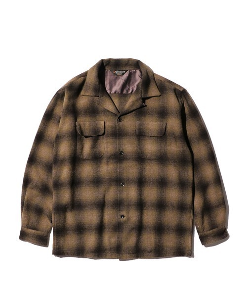 TOWNCRAFT（タウンクラフト） シャツ WOOL CHECK LOOP COLLAR SHIRTS
