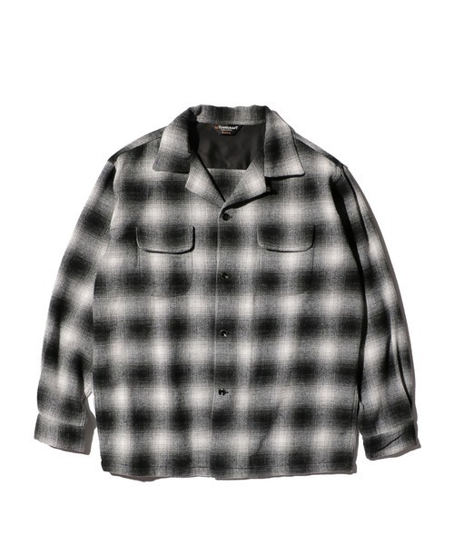 TOWNCRAFT（タウンクラフト） シャツ WOOL CHECK LOOP COLLAR SHIRTS