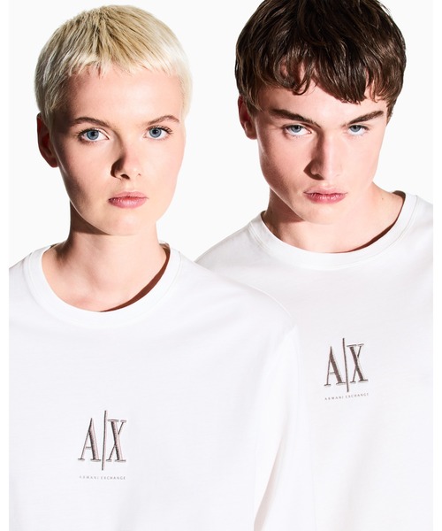 アルマーニ長袖クールネックTシャツ ARMANI EXCHANGE tシャツ 「A|X アルマーニ エクスチェンジ」AX