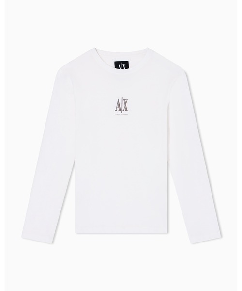 ★Armani Exchange★ ロゴ ICON クルーネック Tシャツ 送関込 A|X アルマーニ エクスチェンジ】ICON 半袖クルーネックTシャツ