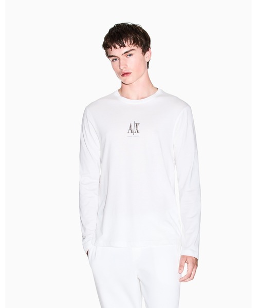 国内発送【アルマーニエクスチェンジ】ICON 長袖 ロングTシャツ ARMANI EXCHANGE tシャツ 「A|X アルマーニ エクスチェンジ