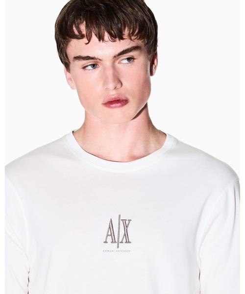 tシャツ 「A|X アルマーニ エクスチェンジ」ICON 長袖クルーネックTシャツ/SLIM メンズ レディースの画像