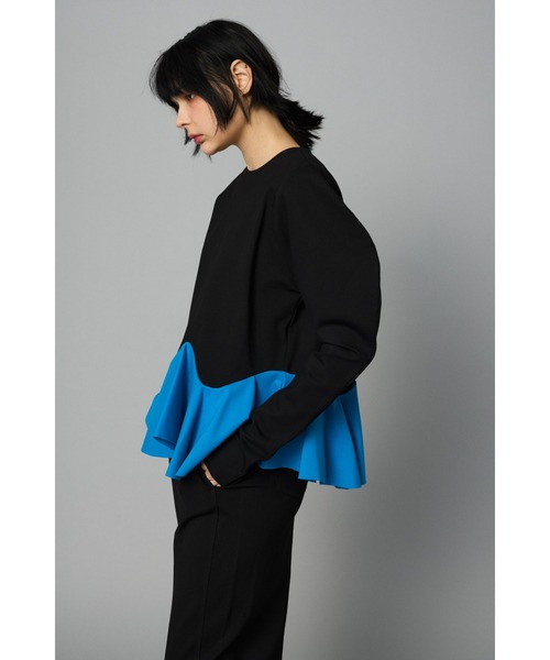 HeRIN.CYE tシャツ Ponte peplam tops ポンチペプラムトップス