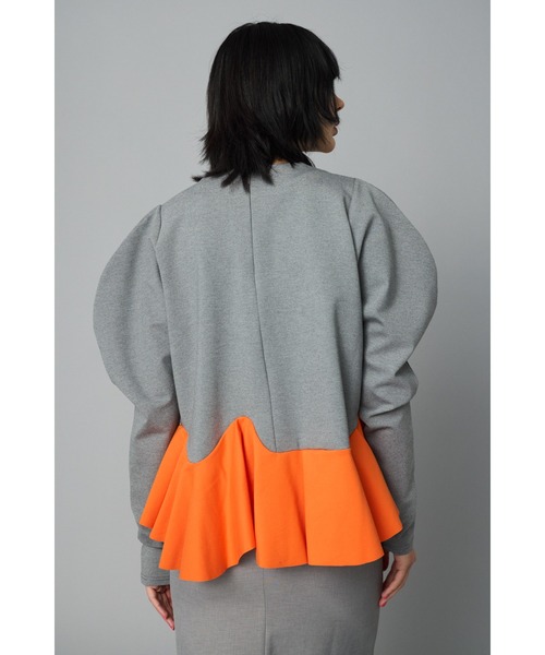 HeRIN.CYE tシャツ Ponte peplam tops ポンチペプラムトップス