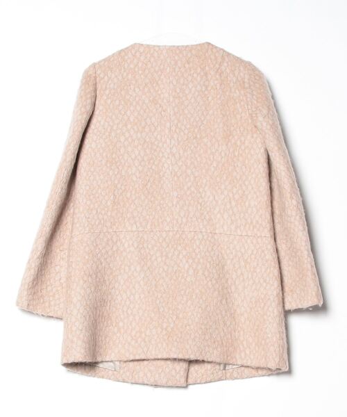 【新品未使用】BEAUTY&YOUTH ベージュ ファーコート BEAUTY＆YOUTH UNITED ARROWS ノーカラーコート SMALL ベージュ