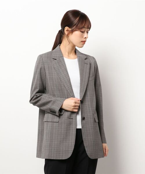 IENA」 テーラードジャケット 38 グレー レディース