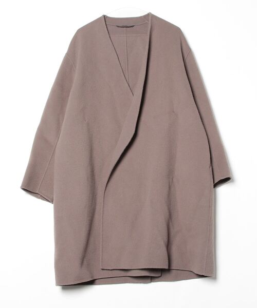 ADAM ET ROPE'（アダムエロペ） ノーカラーコート M グレー メンズ