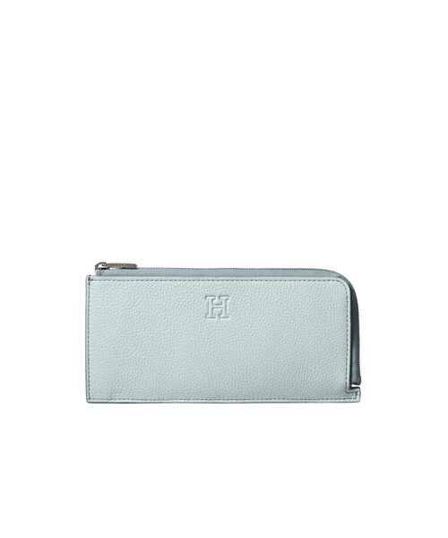 未使用HIROFUヒロフ　ピウメノ　レザーL字ジップ長財布　ピンク　「H」ロゴ HIROFU（ヒロフ） ミニ 長財布 財布 「ピウメノ」長財布 レザー ロング
