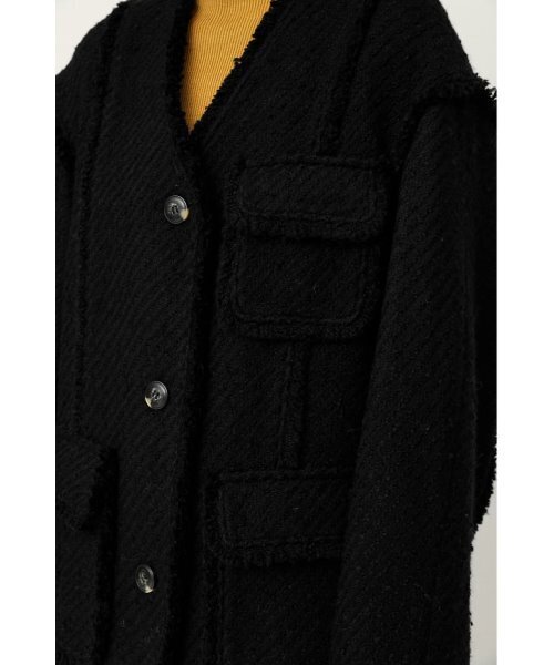 SLY（スライ） ノーカラージャケット FREE ブラック レディース