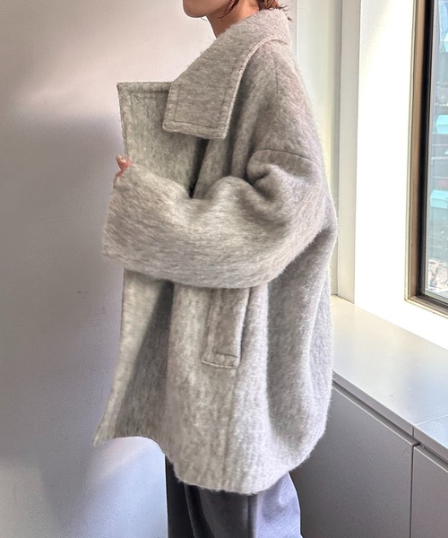 「COLLAGE GALLARDAGALANTE」 コート FREE チャコールグレー レディース_画像5