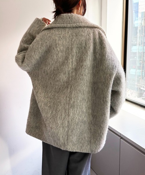 「COLLAGE GALLARDAGALANTE」 コート FREE チャコールグレー レディース_画像6