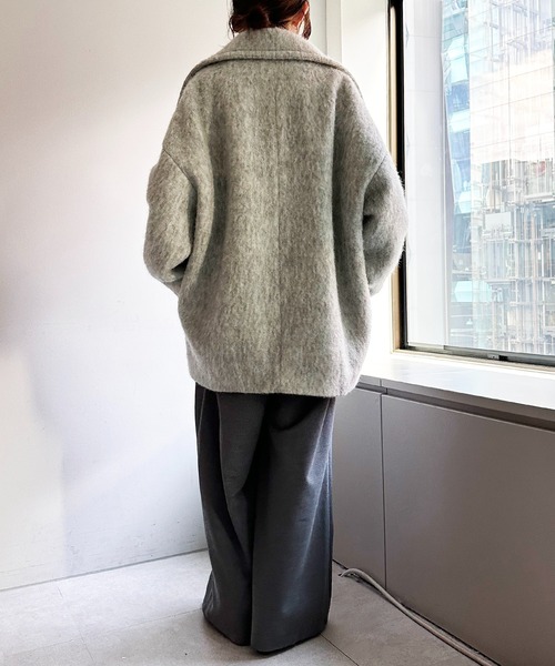 「COLLAGE GALLARDAGALANTE」 コート FREE チャコールグレー レディース_画像8