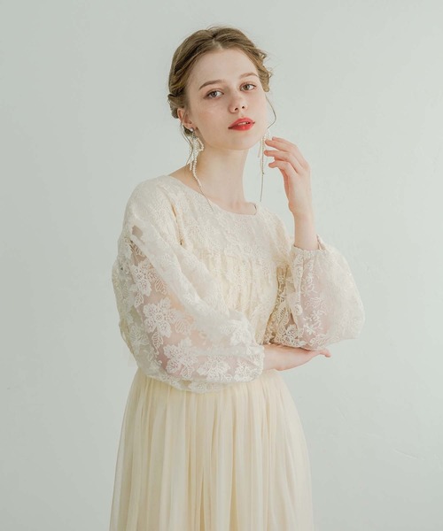 Ambre Neige（アンブルネージュ） ワンピース flower design docking