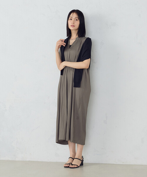 COMME CA ISM（コムサイズム） ワンピース ゆるっとろみ ワンピース