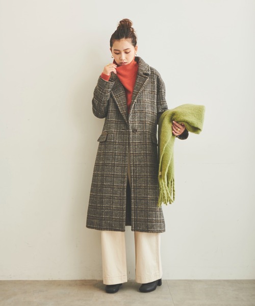 「FREE'S MART」 チェスターコート MEDIUM モカ レディース_画像3