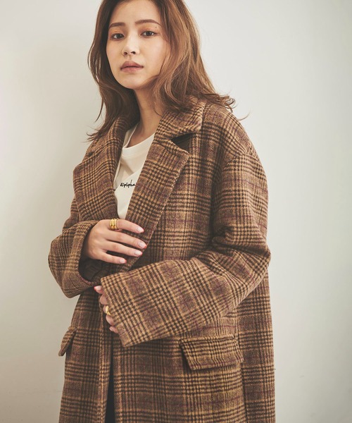 「FREE'S MART」 チェスターコート MEDIUM モカ レディース_画像9