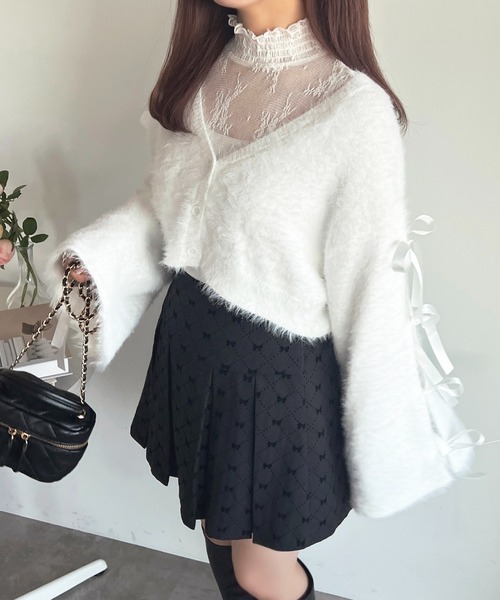 「apres jour」 ニットカーディガン X-LARGE オフホワイト レディース_画像7