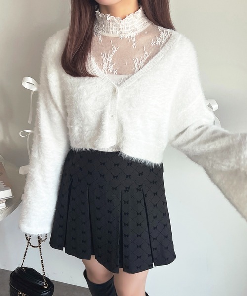 「apres jour」 ニットカーディガン X-LARGE オフホワイト レディース_画像8