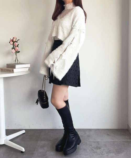 「apres jour」 ニットカーディガン X-LARGE オフホワイト レディース_画像9