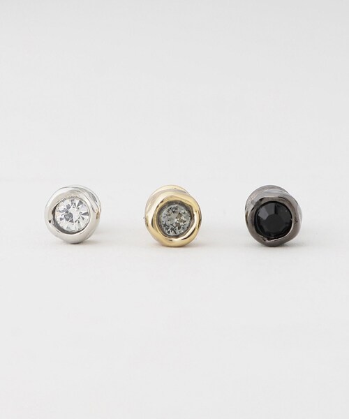 ピアス アンビエント ウェーブ クリスタルピアス メンズの画像