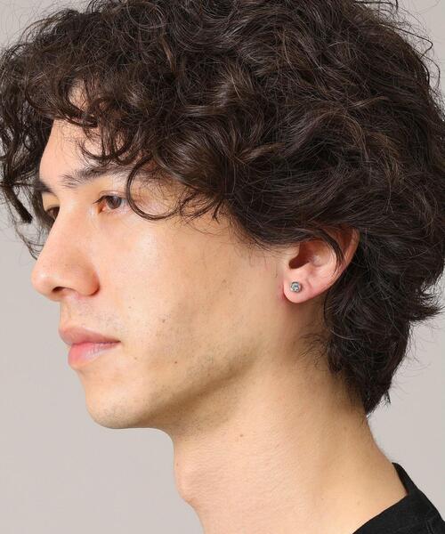 ピアス アンビエント ウェーブ クリスタルピアス メンズの画像