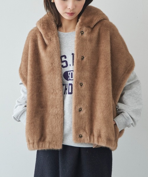 STUDIO AR ベスト ジレ 「STUDIO AR」OLENA リバーシブル フェイク