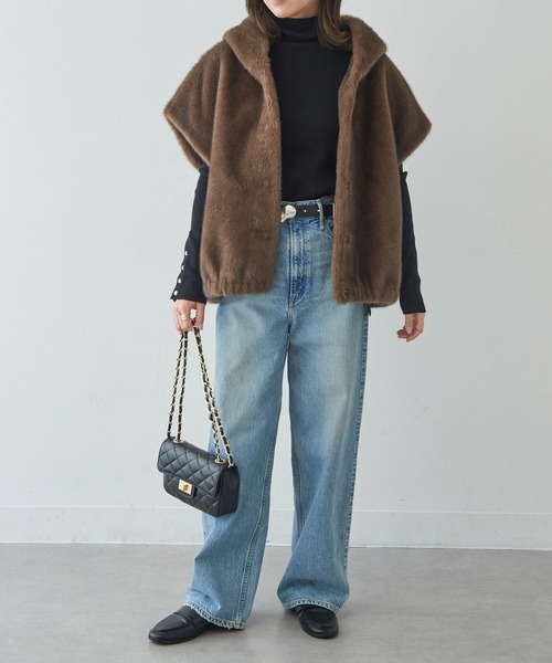 STUDIO AR ベスト ジレ 「STUDIO AR」OLENA リバーシブル フェイク