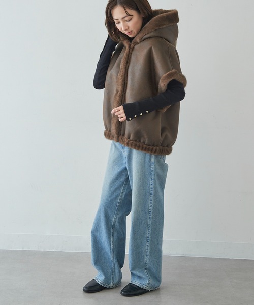 STUDIO AR ベスト ジレ 「STUDIO AR」OLENA リバーシブル フェイク