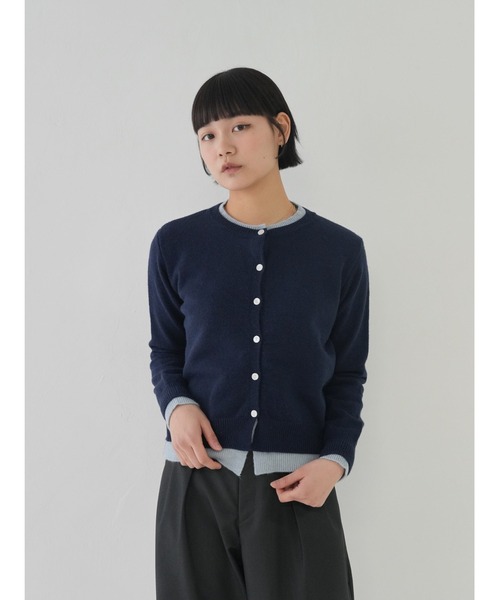 【bargiee】レイヤードニットカーディガン Bargiee カーディガン レイヤード ニット レディース : ZOZOTOWN
