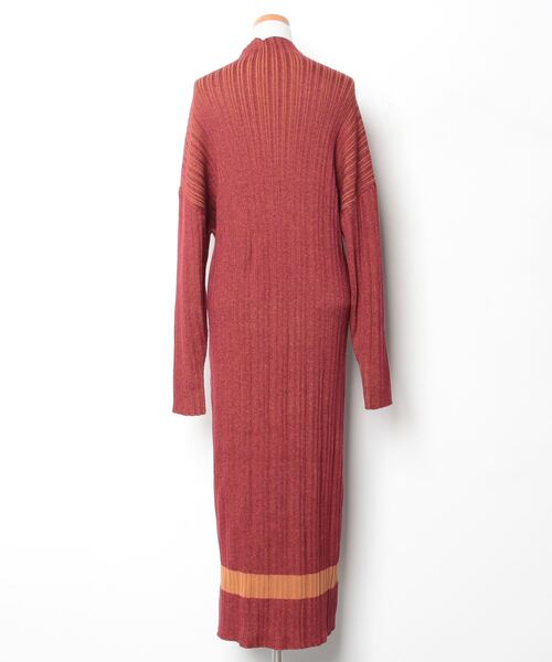 ELENDEEK（エレンディーク） ニットワンピース FREE レッド レディース