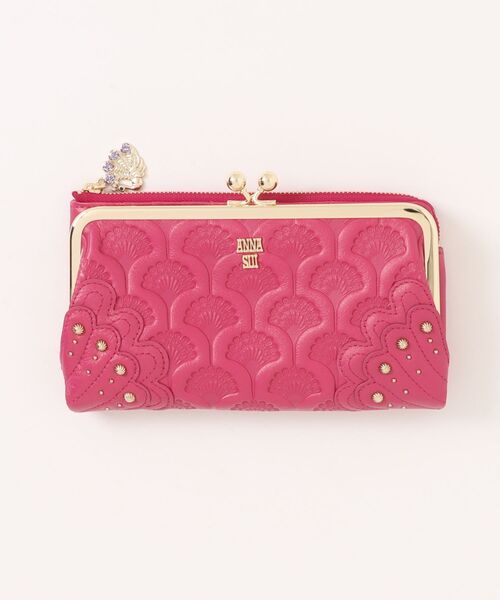 ANNA SUI 財布 ピーコック 二つ折り口金長財布 レディース